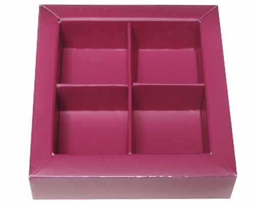 Windowbox 66x66x19mm 4 division dahlia 